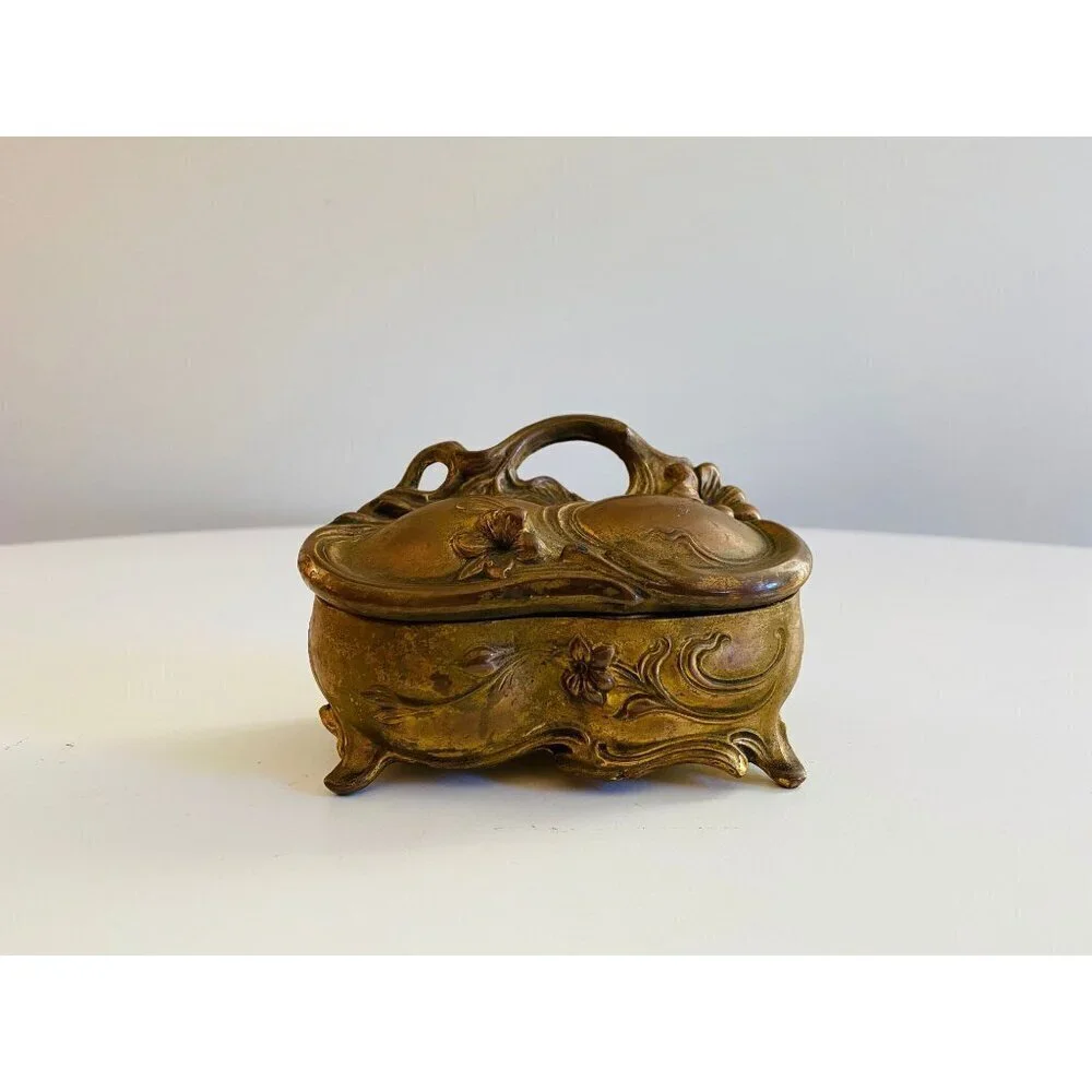 Vintage JB Jennings Brothers Jewelry Box, Jewelry Case, Trinket Holder, Jewelry